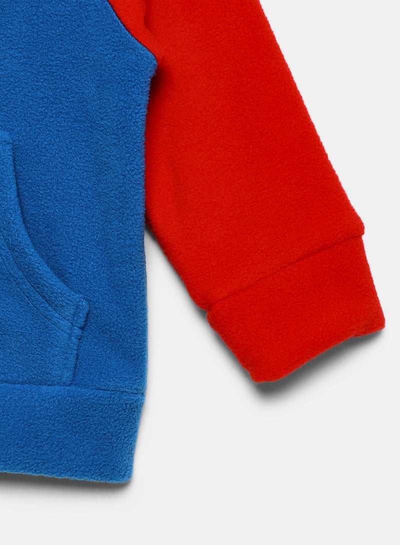 Zarafa boy long sleeve zip through jacket blue red  - Image 3