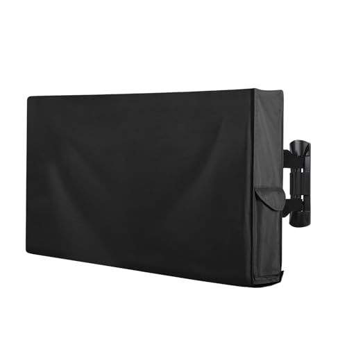 OutdoorLines Waterproof & Weatherproof Outdoor TV Cover - for 40-43 Inch Flat Screen TV, Dustproof & UV Resistant, Black, Size 39.5" L x 25" W x 5.5" H - Image 1