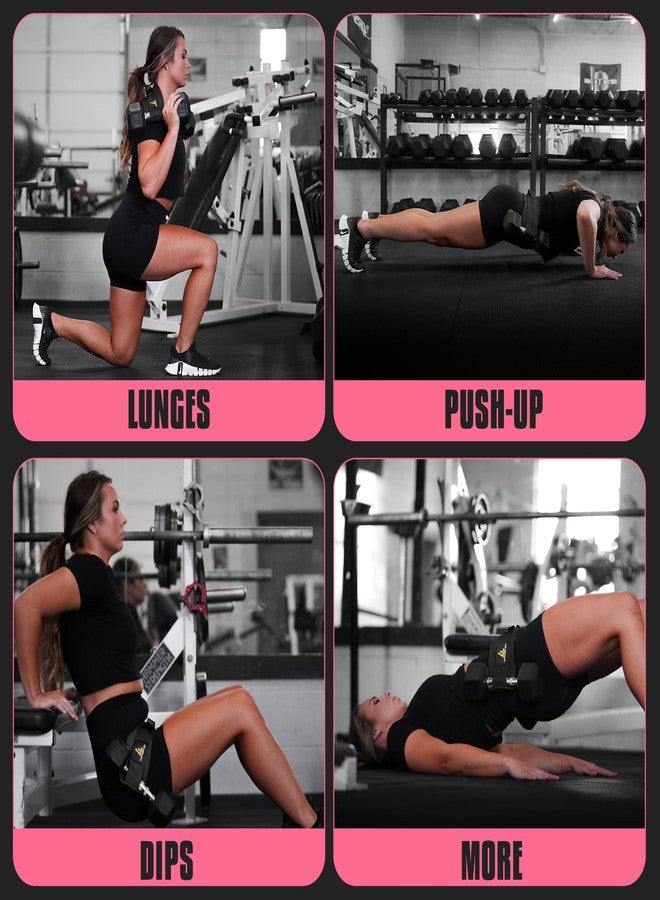 FITFABFLEX Exercise Hip Thrust Belt for Weights, Glute Workout Equipment, Adjustable Hip Thrust Belt for Dumbbells, Glute Trainer for Home Workouts with Extra Padding, Booty Builder - Image 5