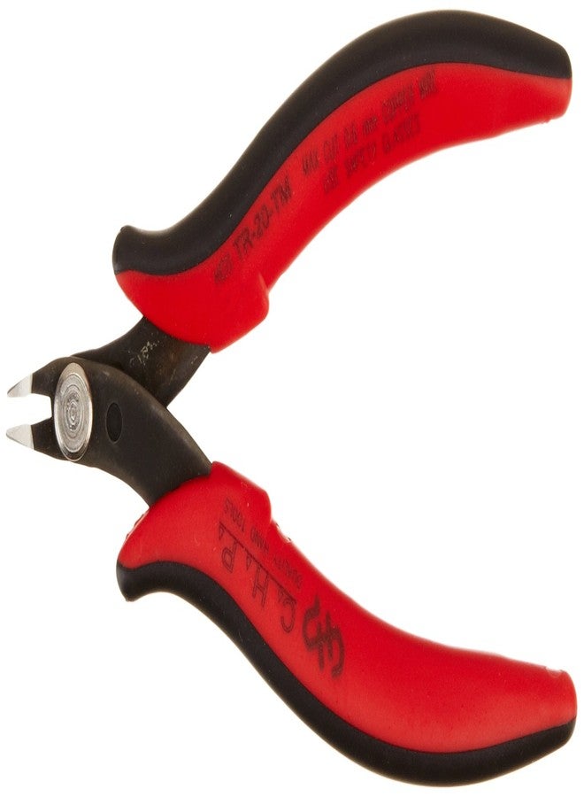 Hakko CHP TR-20-TM Micro Soft Wire Cutter, Reverse Mount, Flush-cut, 2.0mm Hardened Carbon Steel Construction, 48-Degree Angled Jaw, 8mm Jaw Length, 22 Maximum Gauge Cutting Capacity, IC Pin Compatible