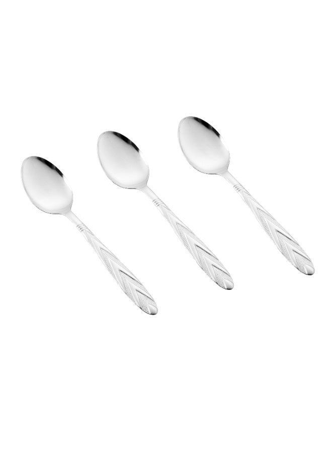 Hic 12-Piece Stainless Steel Dinner Spoon Set Silver - Image 2