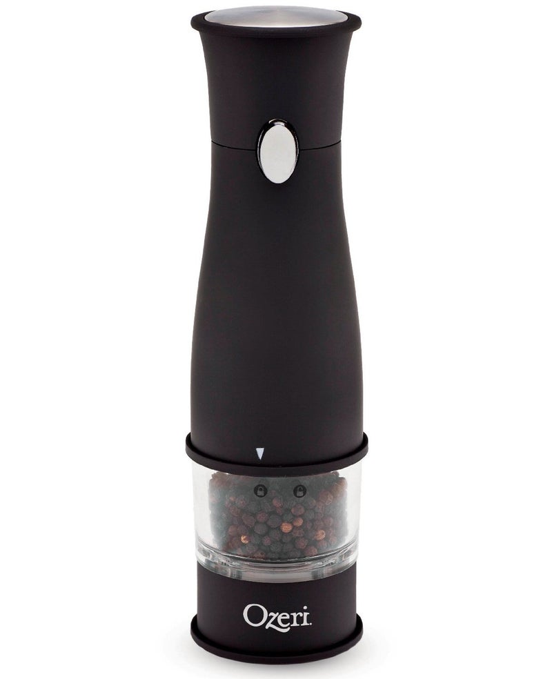 Ozeri Artesio Soft Touch Electric Pepper Mill and Grinder BPAFree