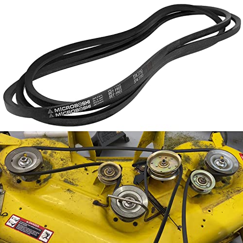Bonbo Lawn Mower 48" Deck Belt V-Belt Fits for John Deere GX21833 GX20571 48 inch Covered Deck Belt D140 D150 D160 L120 L130 LA130 LA140 LA145 LA155 LA165 X140 etc - Image 1