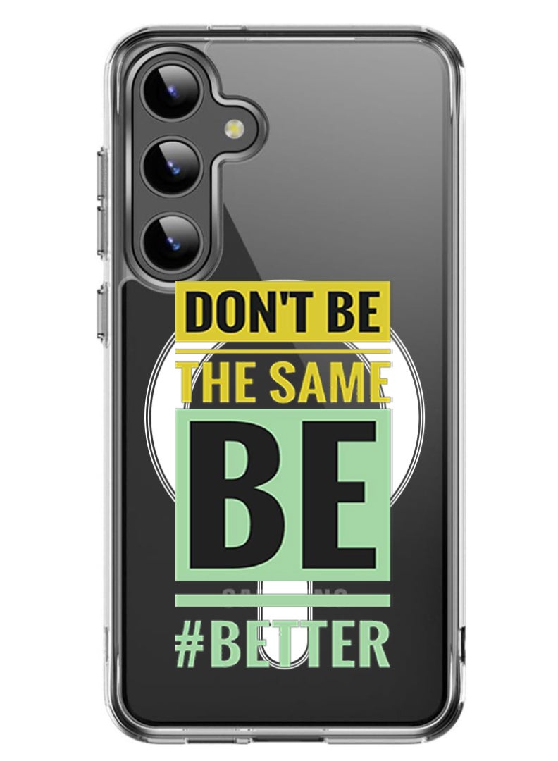 Theodor Magnetic Case for Samsung Galaxy S24 6.2-inch Compatible with MagSafe Wireless Charging, Shockproof Phone Bumper Cover Dont be the same copy - Image 1
