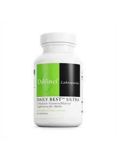 Davinci Labs Daily Best Ultra - Dietary Supplement to Support Cardiovascular Health, Eye Health and Bone Health - with B Vitamins, Minerals, Choline, CoQ10, Boron, Lycopene - 60 Vegetarian Caps  - Image 1