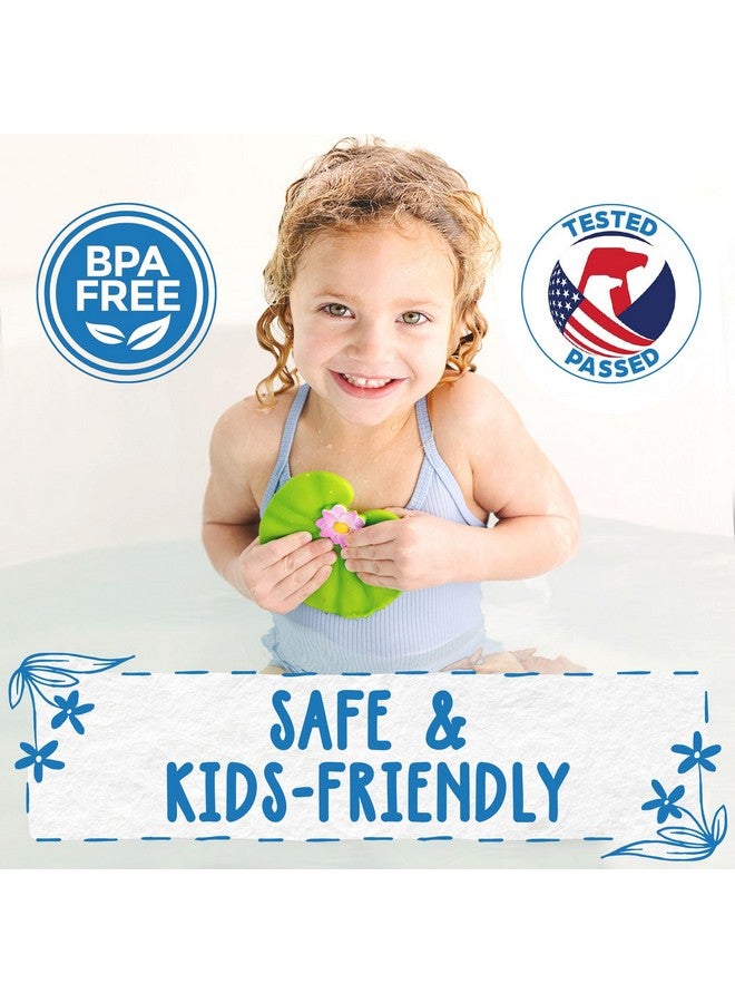 SplashEZ Mold Free Bath Toys for Kids & Toddlers | No Hole Baby Bath Toys | No Mold Floating Flowers for Bathtub Water Pool Shower Infants Babies Ages 0 1 3 6 12 18 Months | 3 pcs Lily Sunflower Rose - Image 4