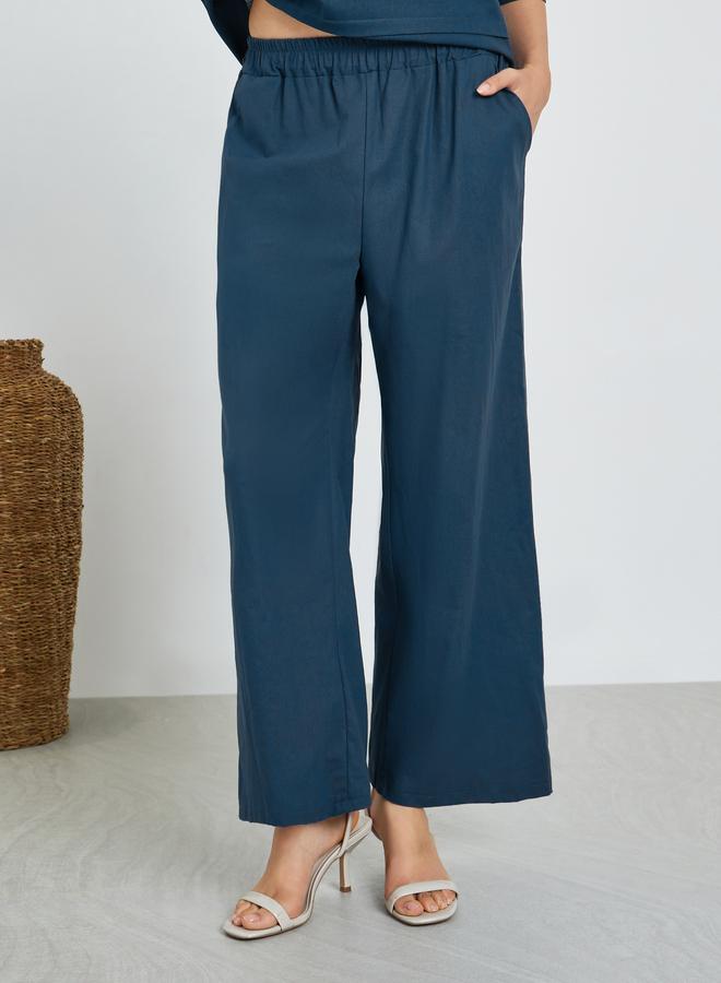 Amirah Women Fold Pleat Top and Wide Leg Modest Set - Image 4