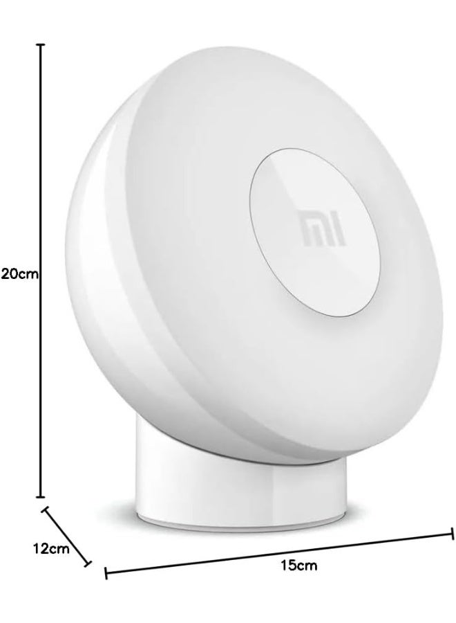 Xiaomi Motion-Activated Night Light 2 (Bluetooth) MJYD02YL-A Smart LED Night Light with Motion & Light Sensor, Bluetooth Connectivity, 360° Magnetic Rotation, 2800K Warm White Light, 25 Lumens, White - Image 2