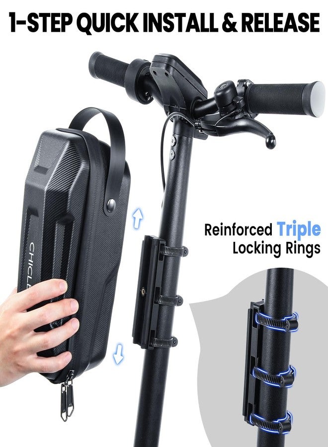 CHICLEW 3L Large Capacity Scooter Bag, Quick Release Waterproof E Scooter Bag, Portable Bag E Scooter, Handlebar Bag Escooter for Xiaomi Mijia Sedway Ninebot - Image 4