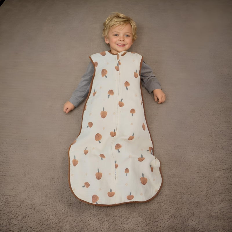 BLOOMSTAR Toddler Sleeping Sack Large (3-5T) - Muslin Cotton  Sleeveless Wearable Blanket  0.8-1.0 Tog  Lightweight  4 Seasons  Extra Long  Soft And Warm  4 Layers - Image 3
