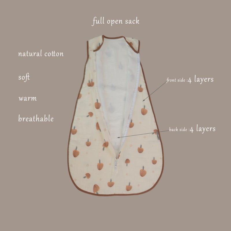 BLOOMSTAR Toddler Sleeping Sack Large (3-5T) - Muslin Cotton  Sleeveless Wearable Blanket  0.8-1.0 Tog  Lightweight  4 Seasons  Extra Long  Soft And Warm  4 Layers - Image 4