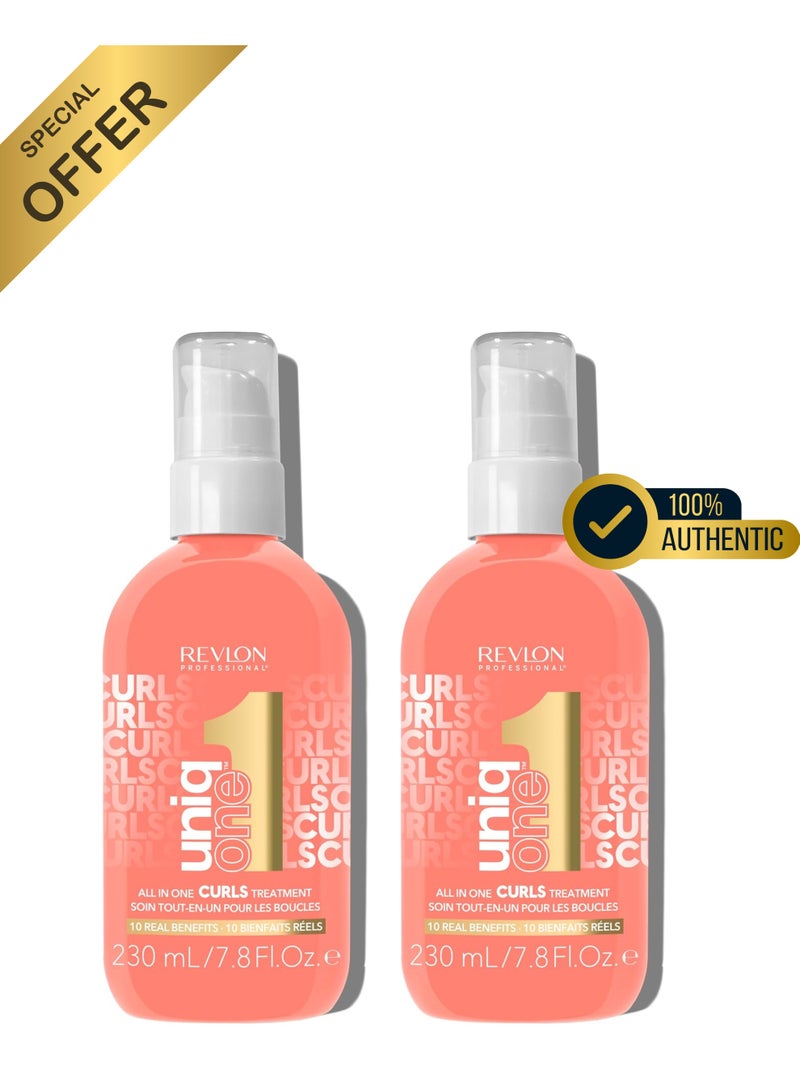 ريفلون بروفيشنال يونيك ون للعناية الكاملة بالشعر المجعد 230 مل(pack of 2) - Image 1