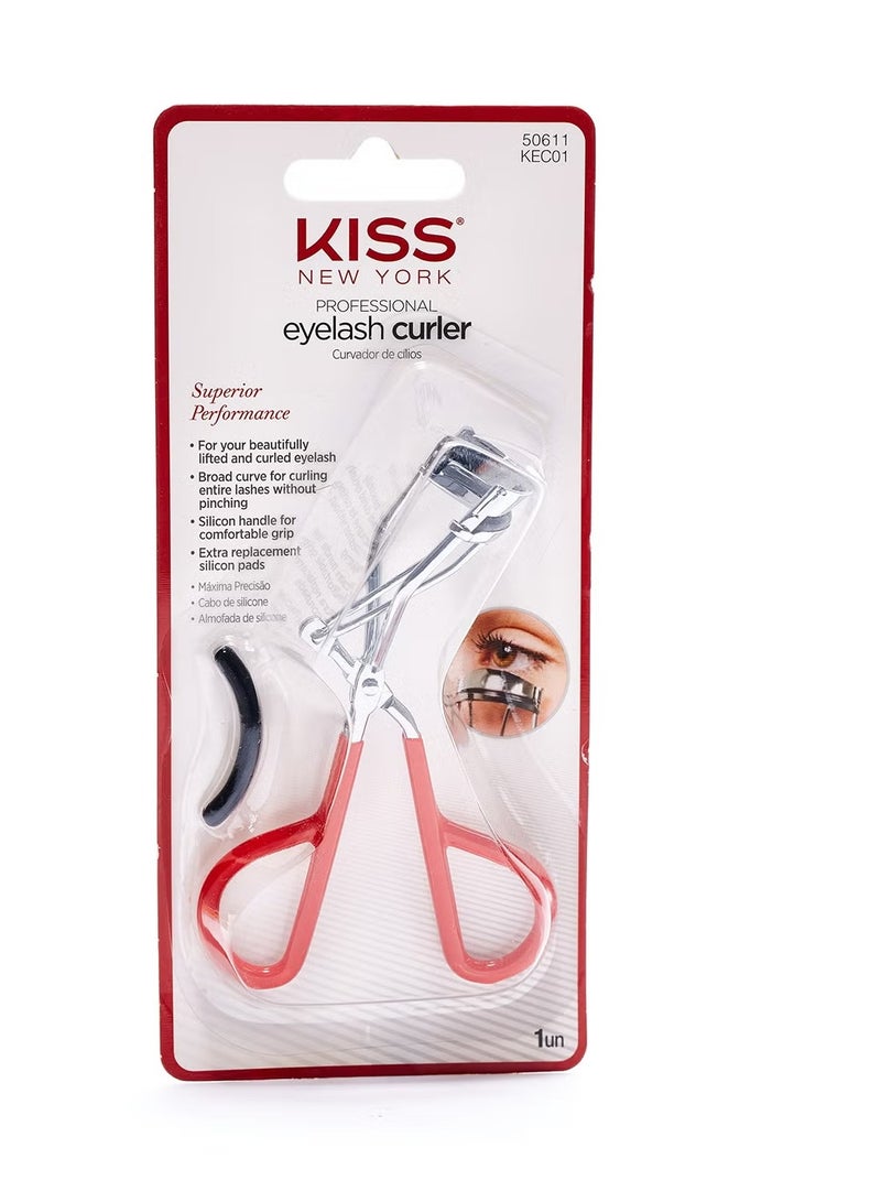 KISS Eyelash Curler Red/Silver - Image 1