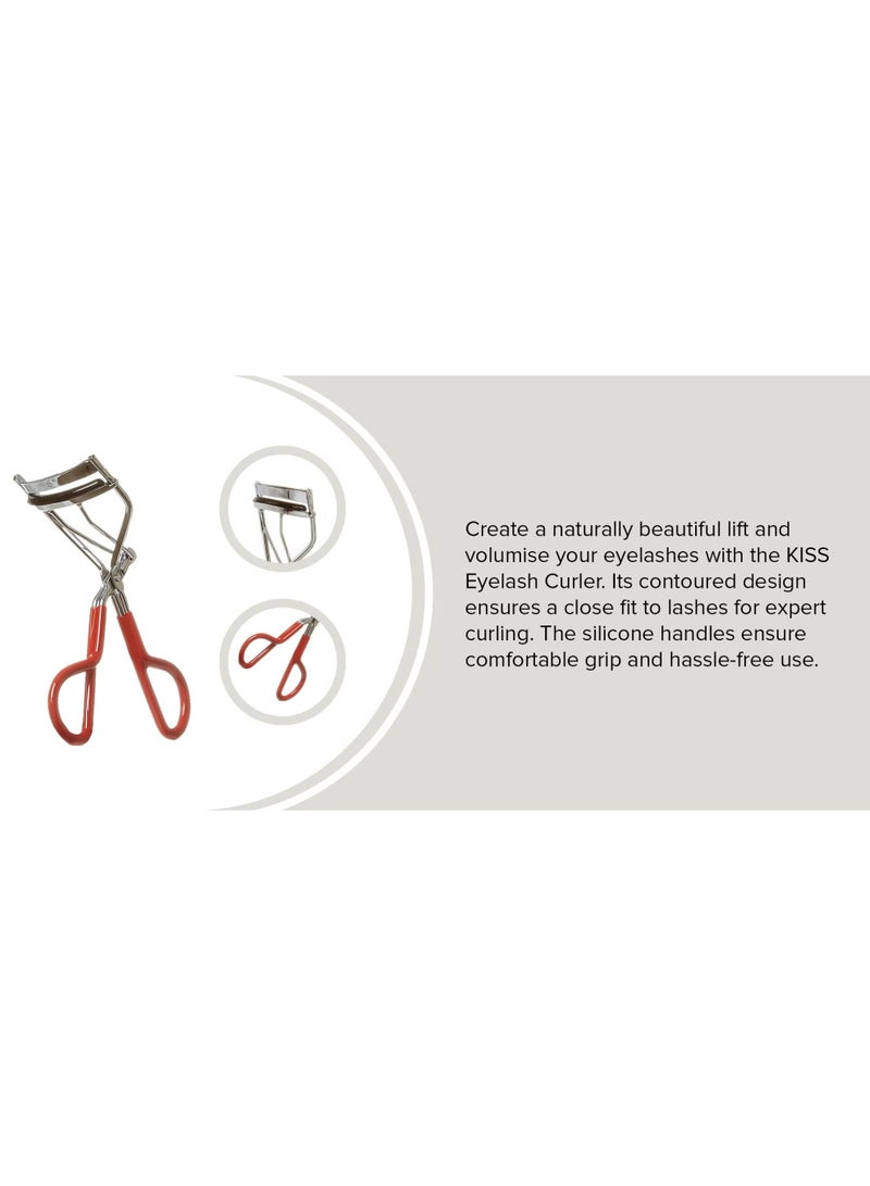 KISS Eyelash Curler Red/Silver - Image 2