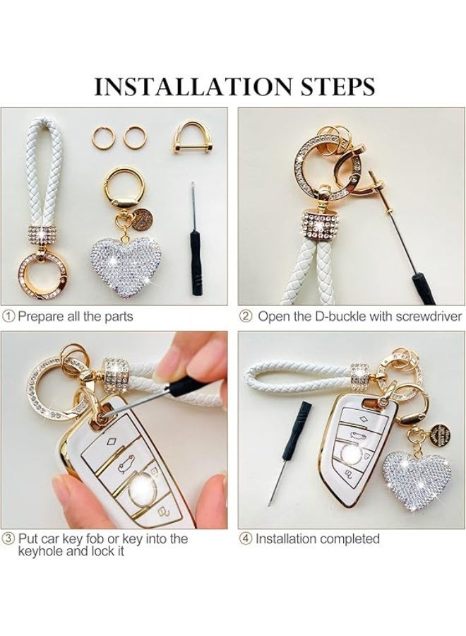 Women's Crystal Car Keychain for Women Key Chain (pack of 1) - Image 5