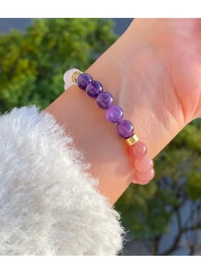 Goolsky Natural Stone Beaded Elegant Jewelry Adjustable Cord, Handcrafted, Gift Idea for Mom, Friends, or Yourself  - Image 2