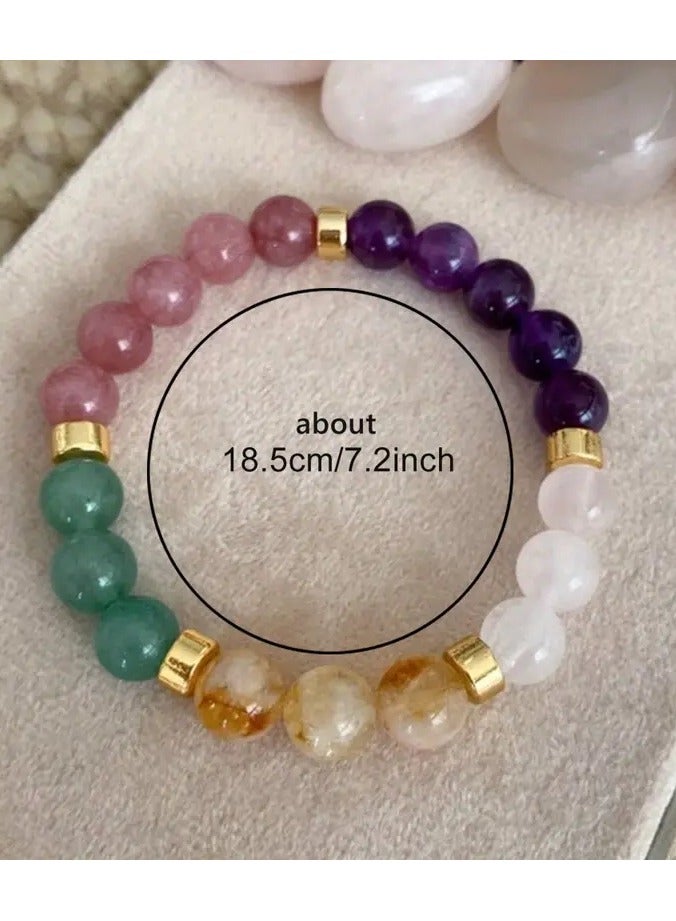 Goolsky Natural Stone Beaded Elegant Jewelry Adjustable Cord, Handcrafted, Gift Idea for Mom, Friends, or Yourself  - Image 4