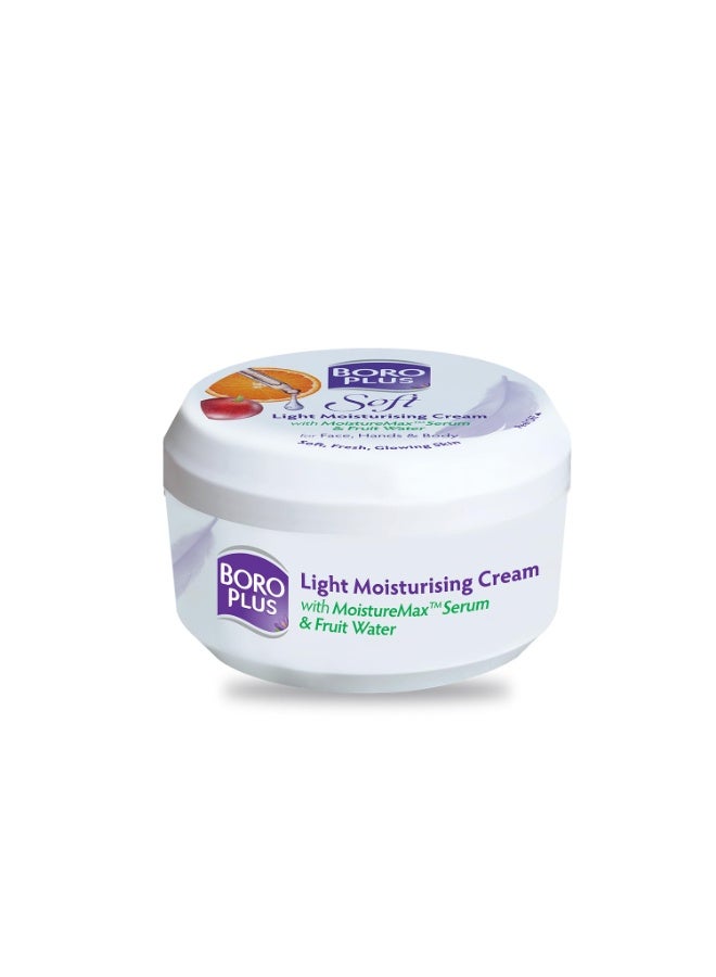 BoroPlus Soft Light Moisturising Cream|Light & Non-sticky|Provides 24 hour moisturisation | For Soft Fresh Skin 200 ml - Image 2