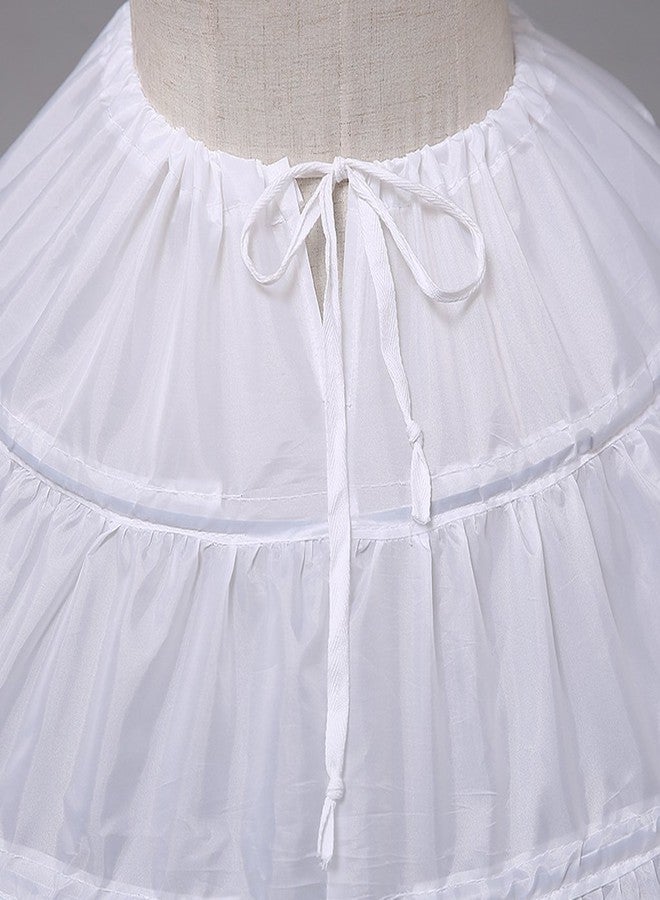 Popeye Unisex Polyester Vintage Long 6 Hoops Petticoat Extra Full Ball Gown Crinoline Skirt (White, Free Size) - Image 3