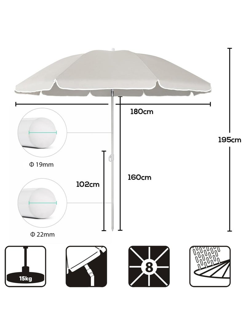 REBENUO Umbrella Foldable Sun 180 cm tall - Image 3