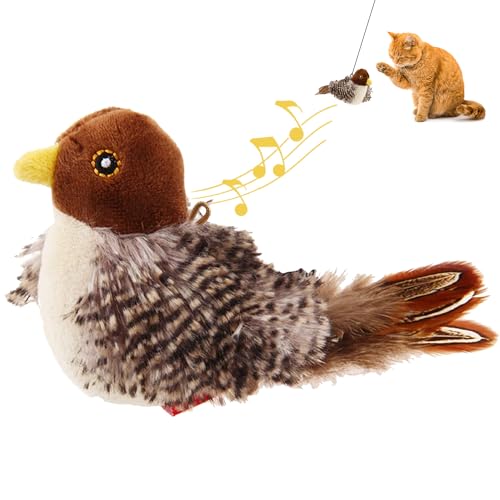 Gigwi Chirpy Bee Sound Toy for Cats Interactive Squeaking Cat Toys Melody Chaser Play and Squeak Kitten Toy for Boredom - Image 1