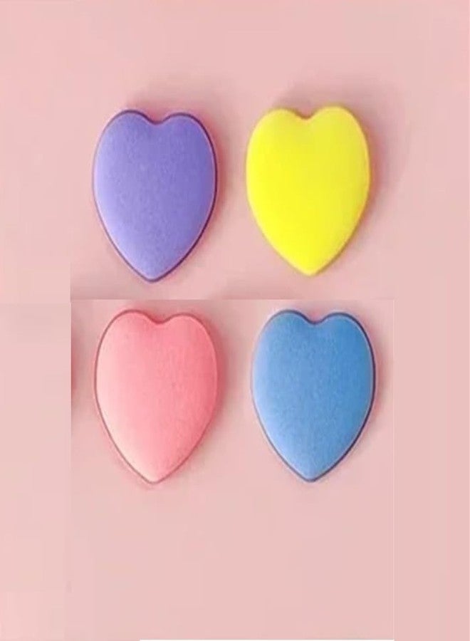 Gonegal 6 Pieces Heart Finger Powder Puff Mini Makeup Puff Blender Makeup Tools Soft Sponge Suitable for Foundation Concealer Repair Cream Eye Shadow Liquid Cosmetics - Multicolor - Image 2