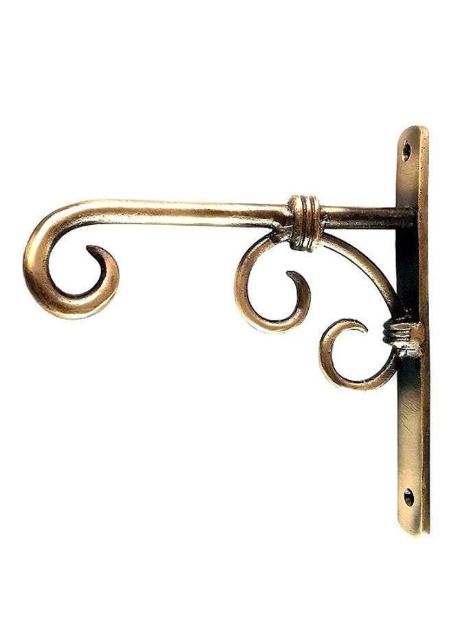 NIBEMINENT Handmade Wall Lantern Diya Hanger Gold 7x6.5inch  - Image 1
