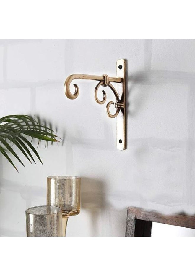 NIBEMINENT Handmade Wall Lantern Diya Hanger Gold 7x6.5inch  - Image 5