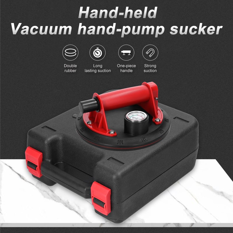 Manual Vacuum Suction Cup 100kg High Bearing Capacity Hand-pump Sucker Heavy Duty Vacuum Ceramic Tile Lifter for Granite Glass Lifting Tool - Image 4