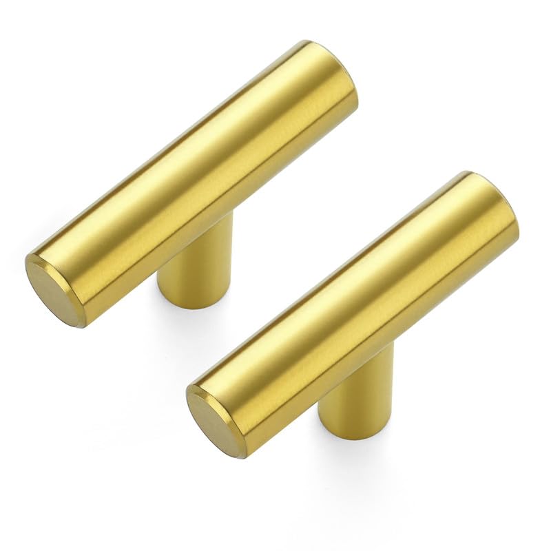 JOY DECOR 30 Pack Cabinet Knobs, Gold Cabinet Handles, 2in Kitchen Cabient Knobs, Single Hole Drawer Knobs for Dresser Drawers - Image 1