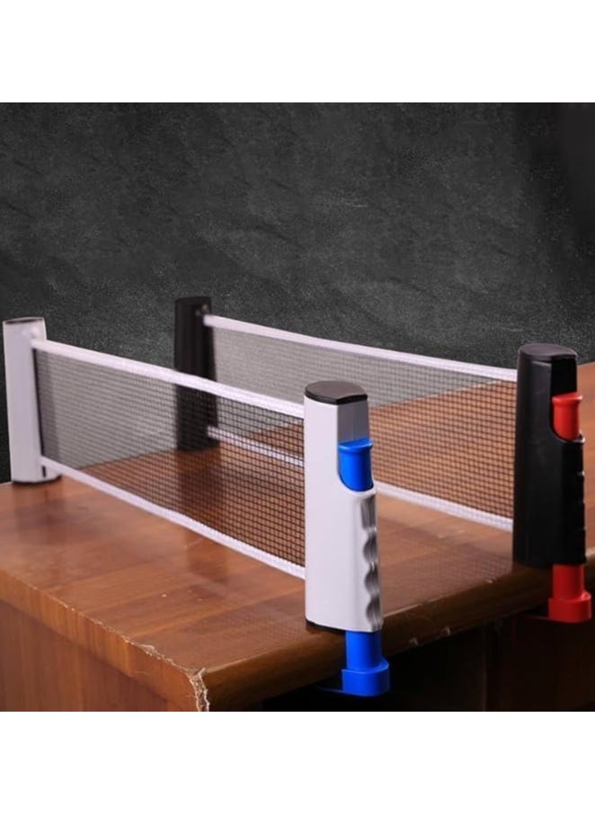 Generic Retractable Table Tennis Net, Ping Pong Holder, Adjustable Retractable Replacement for Any Portable Travel Table, Multi Color  - Image 3