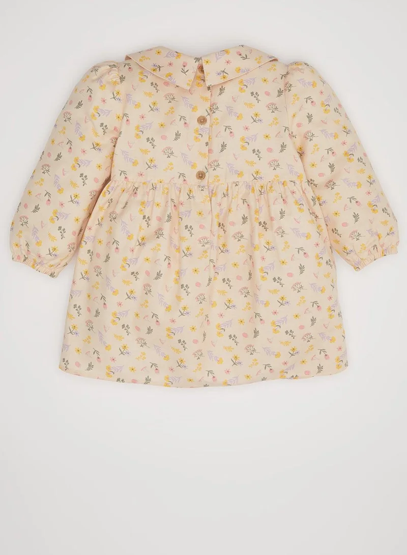 DeFacto Floral Peter Pan Dress