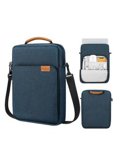 YARDHOBI 9 11 Inch Tablet Sleeve Bag Handle Carrying Case With Shoulder Strap Protective Bag Carrying Case With Pocket Fits Ipad Pro 11 Inch Ipad 10Th 10.9 Ipad 9 8 7Th Generation 10.2 Navy Blue  - Image 1