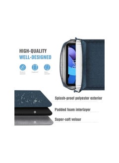 YARDHOBI 9 11 Inch Tablet Sleeve Bag Handle Carrying Case With Shoulder Strap Protective Bag Carrying Case With Pocket Fits Ipad Pro 11 Inch Ipad 10Th 10.9 Ipad 9 8 7Th Generation 10.2 Navy Blue  - Image 4