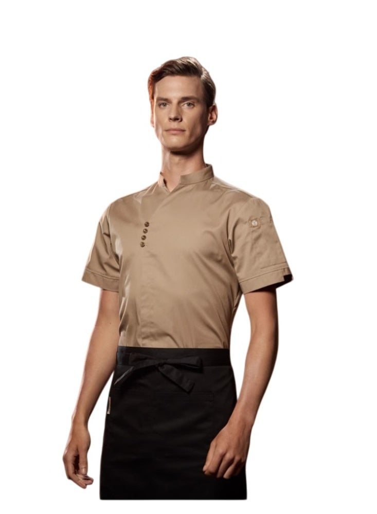 KUYING New Chef Workwear Top+Apron Set