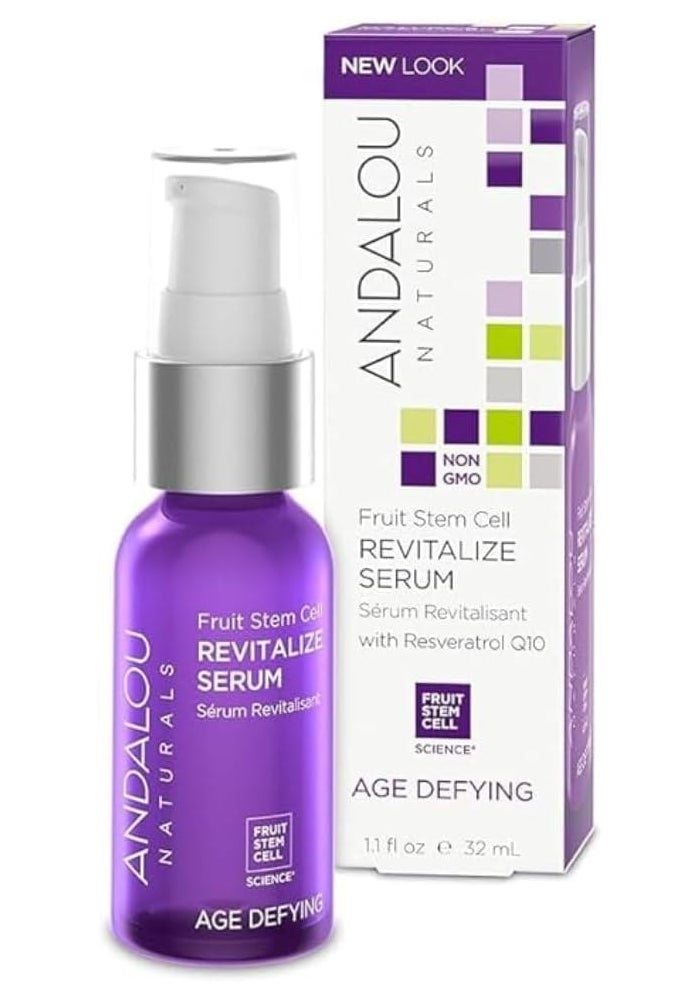 Andalou Naturals Fruit Stem Cell Revitalize Serum with Resveratrol Q10 - 1.1 Ounce - Image 1