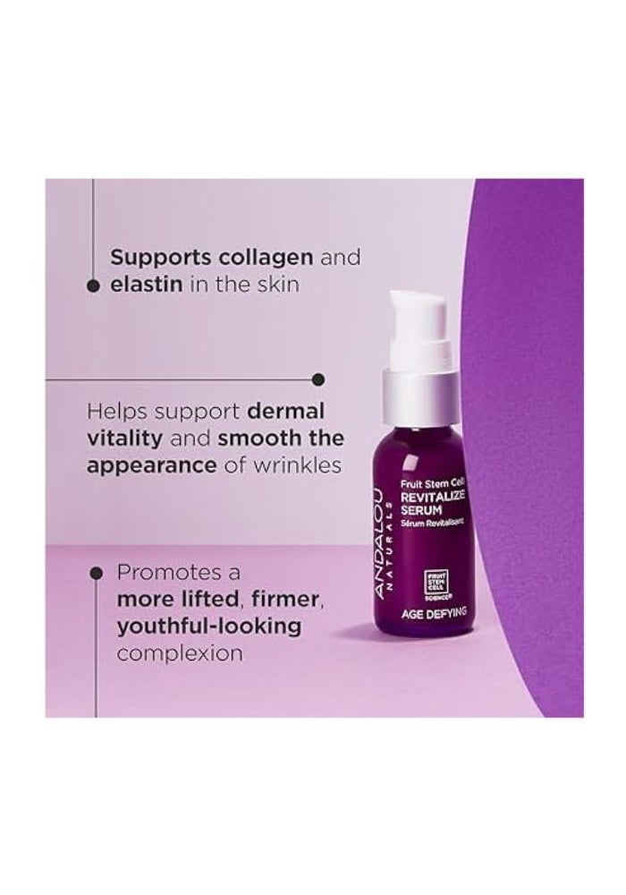 Andalou Naturals Fruit Stem Cell Revitalize Serum with Resveratrol Q10 - 1.1 Ounce - Image 2