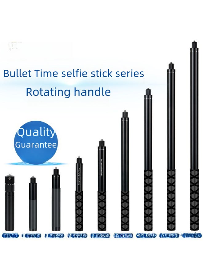 Aluminum Alloy Telescopic Rod For Insta360 X/r One 360-degree Camera Extension Selfie Stick Lightweight Photography Accessory-Color:YZ519 (2 M Screw) - Image 2