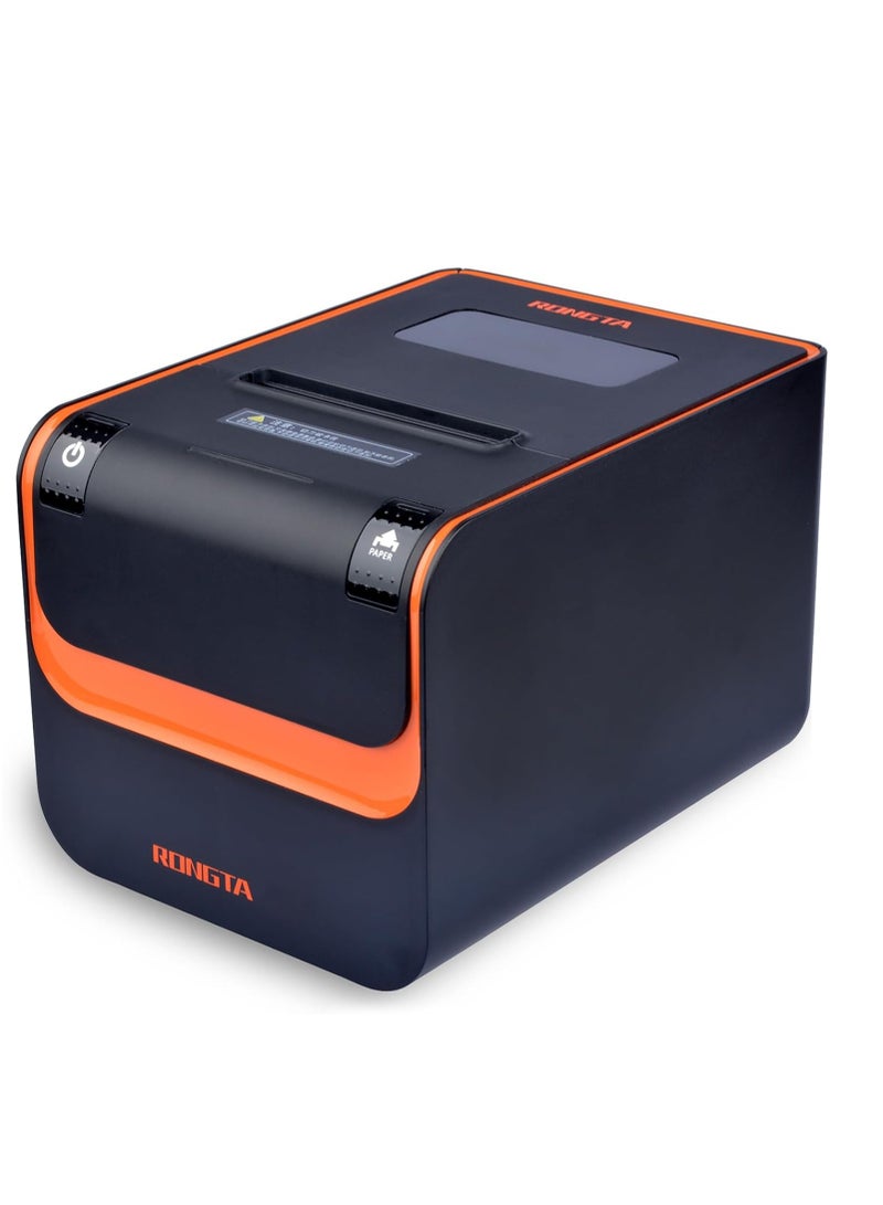 Rongta POS Printer, 80mm Direct Thermal Receipt Printer with Auto Cutter, USB Serial Ethernet Interface, Support Windows/Mac/Linux Cash Drawer, Restaurant Kitchen Printer for ESC/POS 80mm Receipt Printer - Image 1