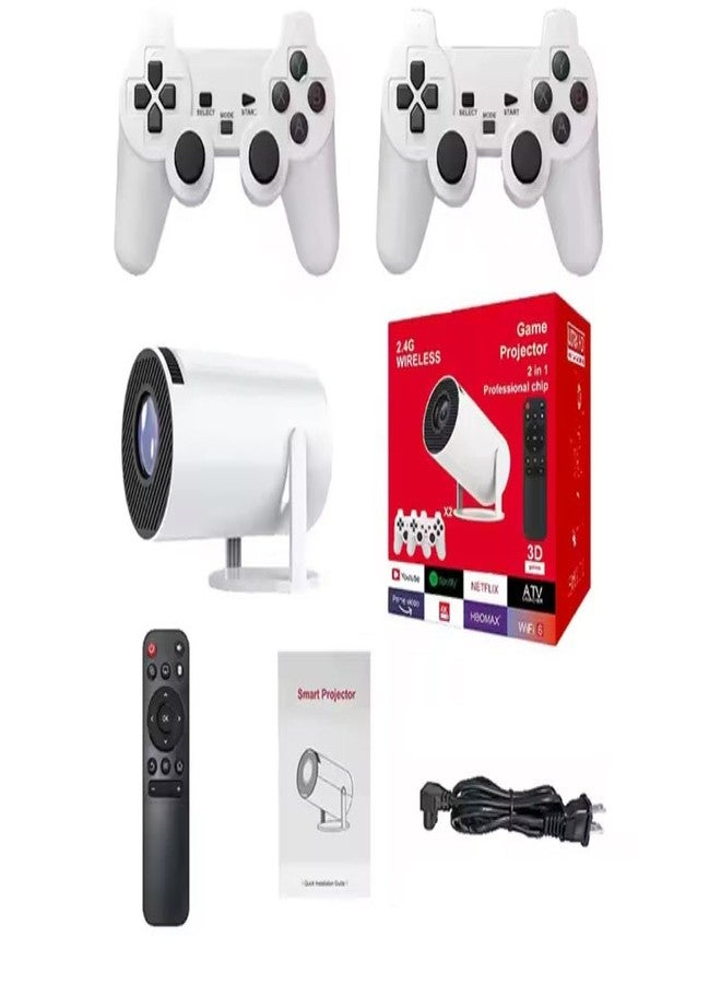 Playtastic M300 Max Retro video game consoles Android11 system mini Portable Intelligent Projector 720p Home Projector 64GB 46000+ games - Image 1