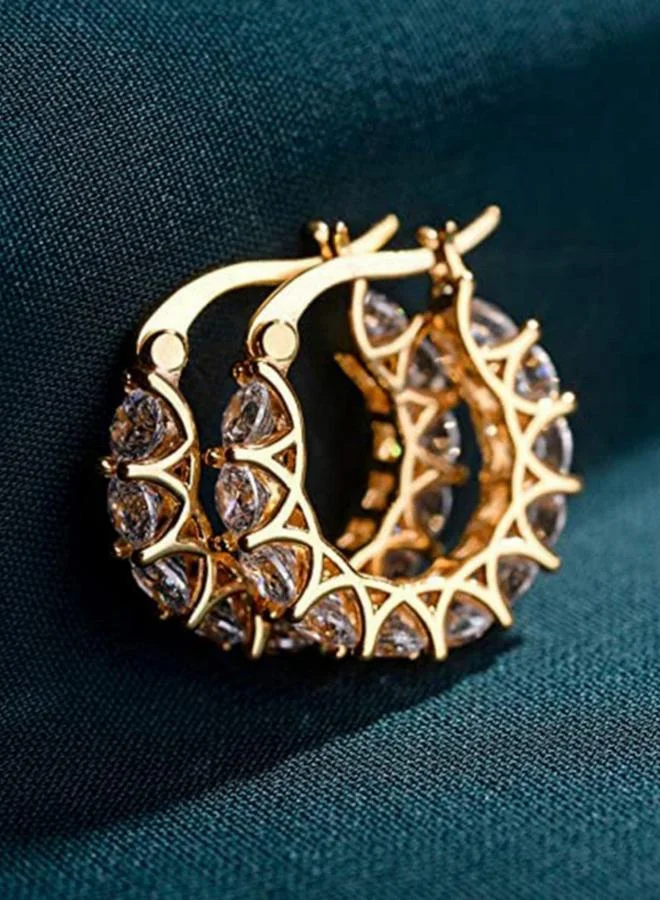 تايك تو Embellished Hoop Earrings