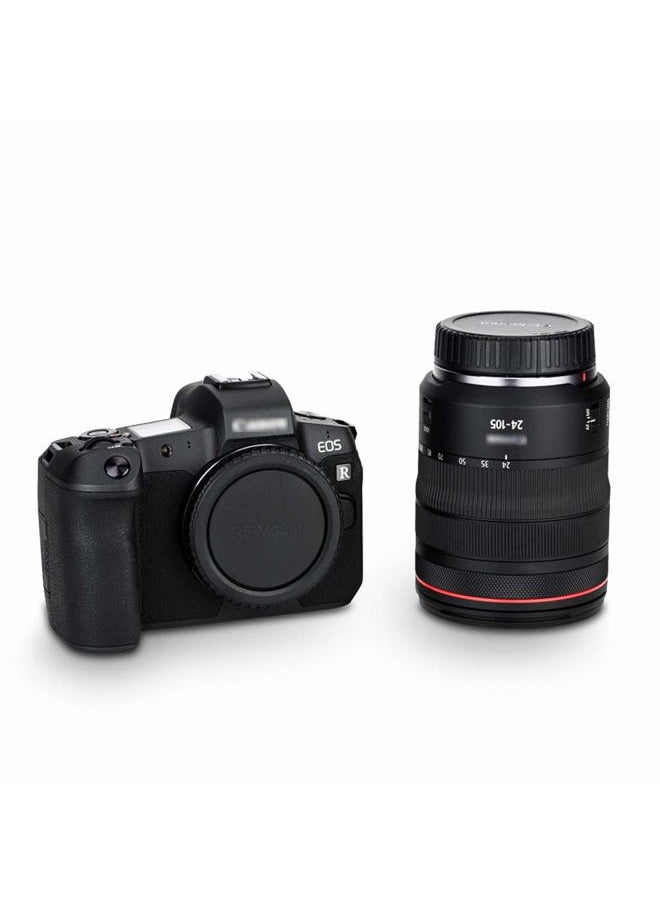 Rear Lens Cap & Body Cap Cover for Canon RF Mount Mirrorless Camera EOS R100 R50 R10 R8 R7 R6 Mark II R6 R5C R5 Mark II R5 R3 R RP Replace RF Rear Lens Cap & R-F-5 Body Cap -3 Packs