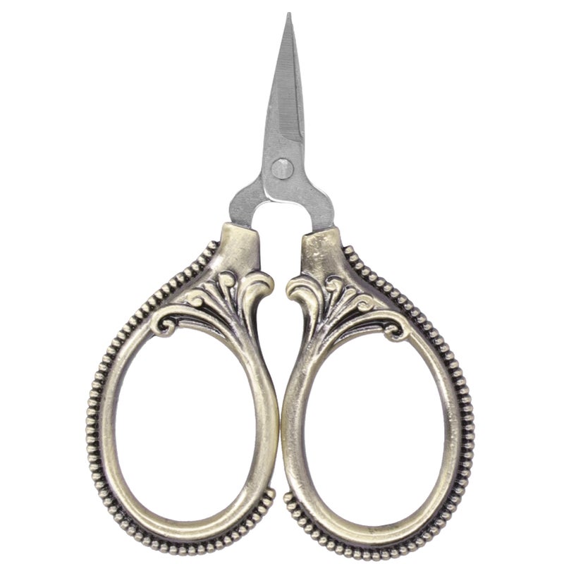 Stainless Steel Sewing Scissors Portable Thread Embroidery Tailor Handicraft ScissorsBronze - Image 2
