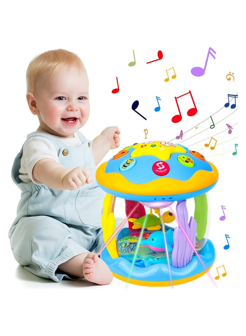 Baby Toys 6 to 12 Months - Musical Learning Infant Toys 12-18 Months - Babies Ocean Rotating Light Up Toys for Toddlers 1 2 3+ Years Old Boys Girls Baby Gifts - Image 1