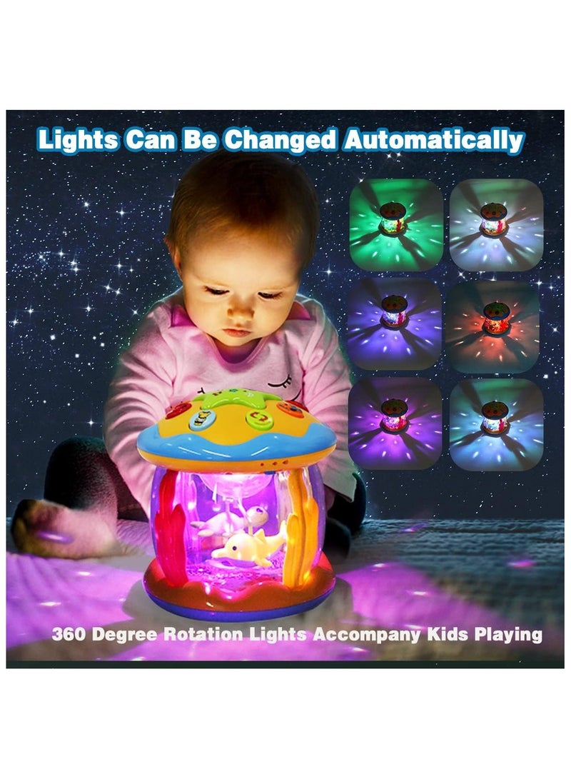Baby Toys 6 to 12 Months - Musical Learning Infant Toys 12-18 Months - Babies Ocean Rotating Light Up Toys for Toddlers 1 2 3+ Years Old Boys Girls Baby Gifts - Image 5