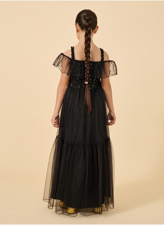 Styli sequins maxi dress  - Image 5