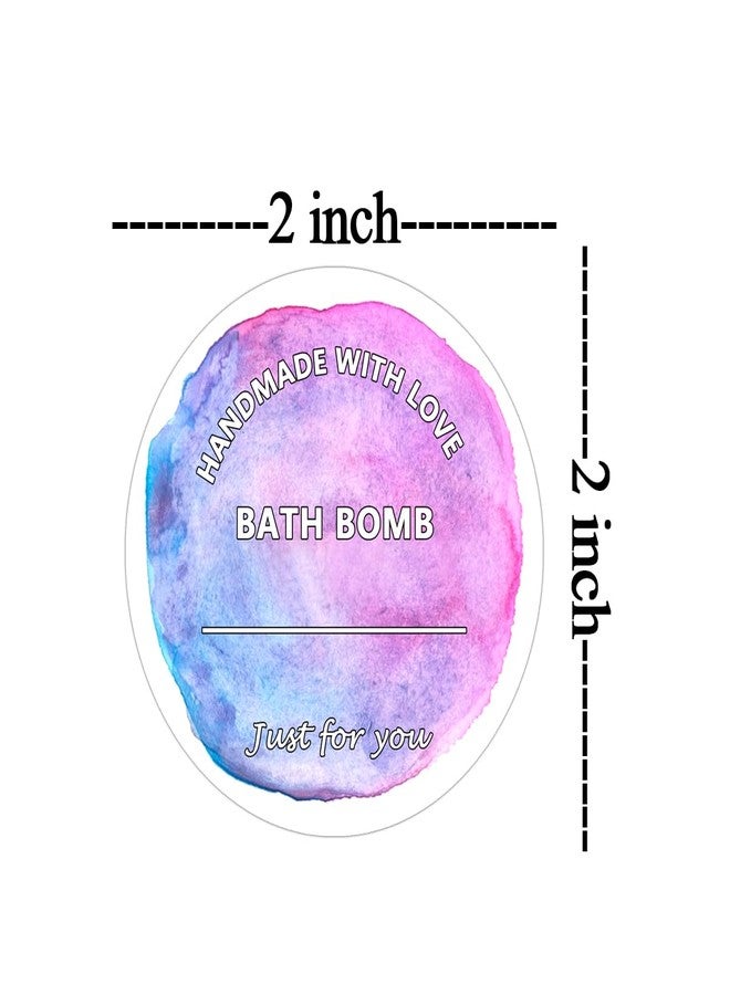 Top label Bath Bomb Labels Stickers,2 Inch Waterproof Bath Bomb Stickers,Bath Bomb Making Kit,Gift Label,300 Pcs - Image 3