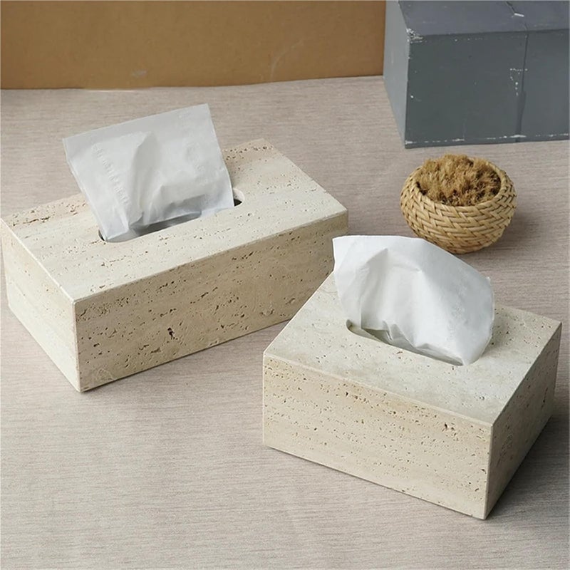 Soap Dispenser Set Beige Travertine Bathroom Accessories Set Natural Marble Soap Dispenser Soap Reed Diffuser Vanity Tray Kit Bathroom(Color-03) - Image 4