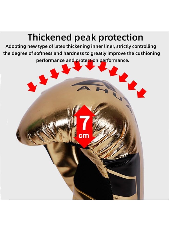 Boxing Gloves Kids Adult Teens, Boxing Training Gloves, Triple Combination Liner and Breathable Palm Design, for Boxing, Kickboxing, Muay Thai,6oz(Red)