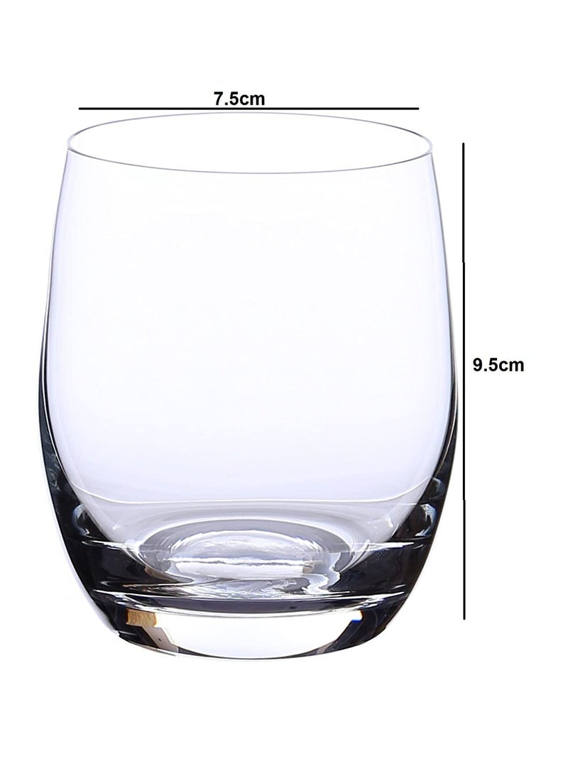smart serve Bohemia Crystal Club Whiskey Glass 300ml Set of 6 Premium LeadFree Crystal Tumblers Elegant Durable Glassware for Cocktails OntheRocks Drinks Perfect for Home Bar Parties Luxury Gifting  - Image 5